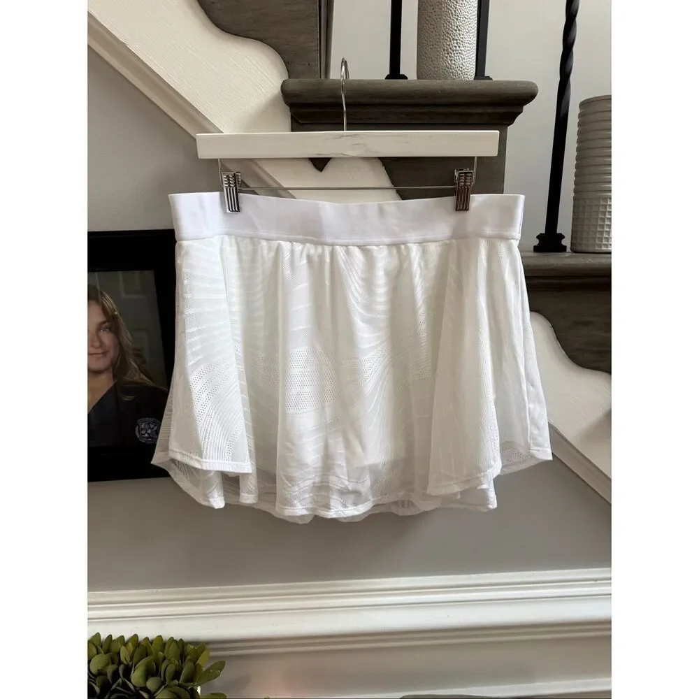 Adidas White Pro Climacool Tennis Skirt sz XL NWOT
